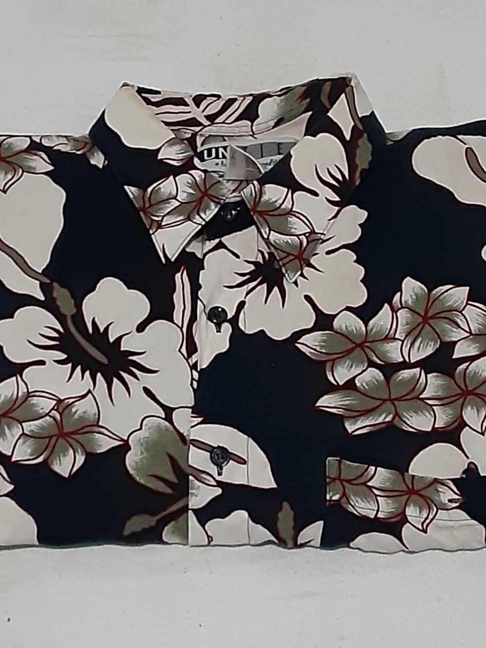 Black Floral Men/Women Button-Up Shirt